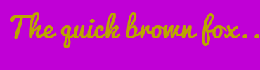 Image with Font Color BBA500 and Background Color C000D6